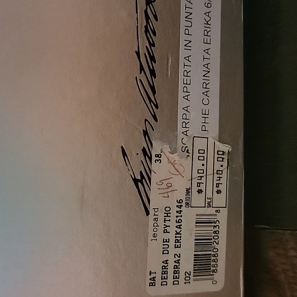 INC BRIAN ATWOOD snakeskin sandals.5in heel, sz 38.5 Like A new - Picture 11 of 11